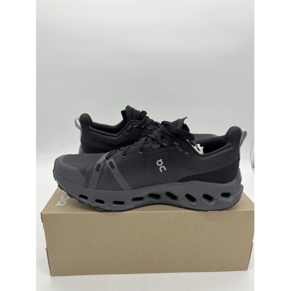On Cloudsurfer Trail Waterproof Trail Shoes Black Eclipse 3ME10270106 Men\'s 11.5 main image 4